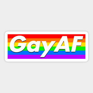 Gay AF Rainbow Sticker